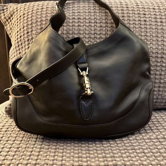 Vintage Gucci Medium 1961 Jackie Soft Leather Hobo Bag - Forest  NWT Never Used - Picture 11 of 16